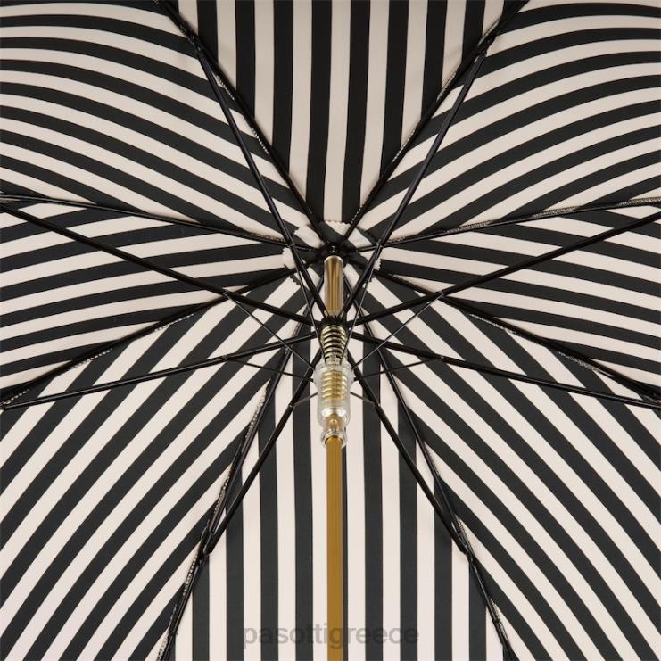 ομπρέλα | PASOTTI 460 21352-1 p - ασπρόμαυρη ριγέ ομπρέλα 2N6B8462 γυναίκες